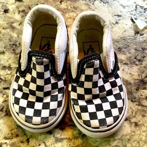 Baby checkered vans